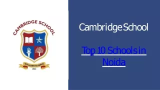 Top 10 Schools in Noida