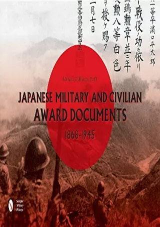 Download Book [PDF] Japanese Military and Civilian Award Documents, 1868-1945