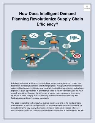 How Does Intelligent Demand Planning Revolutionize Supply Chain Efficiency?