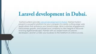 Laravel development in dubai