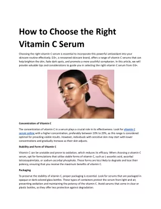 How to Choose the Right Vitamin C Serum.docx