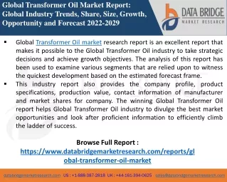 Transformer Chemical Oil Market-Chemical Material