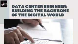 Data Center Engineer Building the Backbone of the Digital World