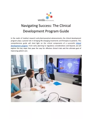 clinical development program