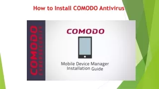 How to Install COMODO Antivirus