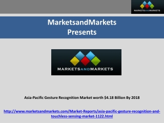 Asia-Pacific Gesture Recognition Market