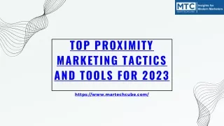 Top Proximity Marketing Tactics And Tools For 2023