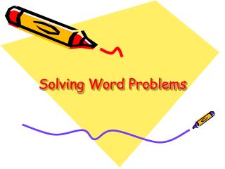Solving Word Problems