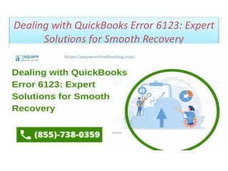 QuickBooks Error 6123: Tips for Preventing and Resolving the Issue