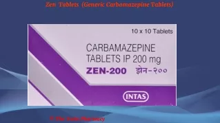 Zen  Tablets (Generic Carbamazepine Tablets)