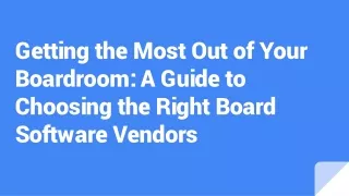 Board Software vendors