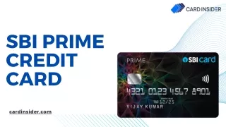 SBI Prime Credit Card