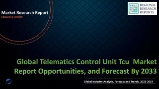 Telematics Control Unit Tcu Market to Showcase Robust Growth By Forecast to 2033