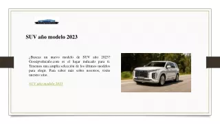 SUV año modelo 2023