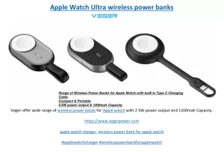 Apple Watch Ultra wireless power banks