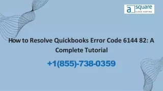 How to Resolve Quickbooks Error Code 6144 82 Step by  Step
