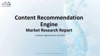 Content Recommendation Engine to Witness Huge Growth by 2023-2029