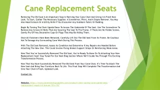 Cane Replacement Seats