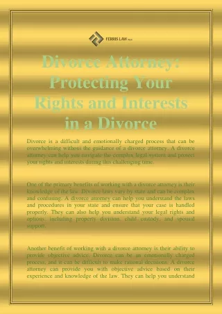 Divorce Attorney