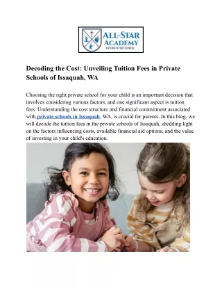 Private Schools of Issaquah, WA