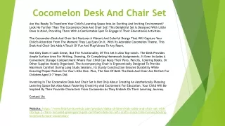 Cocomelon Desk And Chair Set