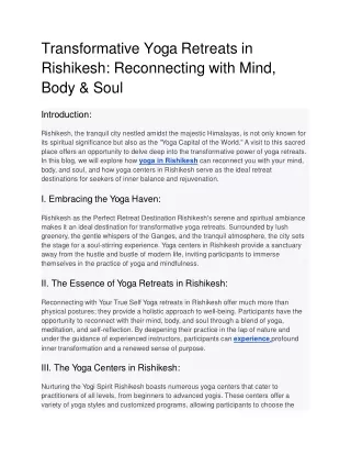 Transformative Yoga Retreats in Rishikesh_ Reconnecting with Mind, Body & Soul