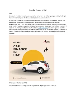 Car finance  In UAE (1)