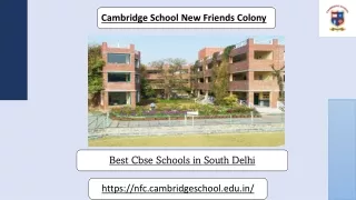 Best CBSE Schools in South Delhi