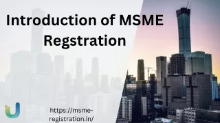 Introduction of MSME Regstration