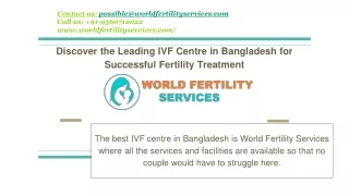 Discover the IVF Centre in Bangladesh for SuccessfuLeading l Fertility Treatment