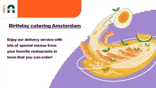 birthday catering Amsterdam