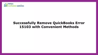 A Complete Guide to QuickBooks Error 15103
