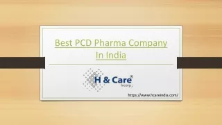 Best PCD Pharma Company In India