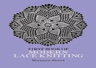 Ebook (download) First Book of Modern Lace Knitting (Dover Knitting, Crochet, Tatting, Lace)