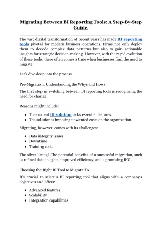 Migrating Between BI Reporting Tools_ A Step-By-Step Guide
