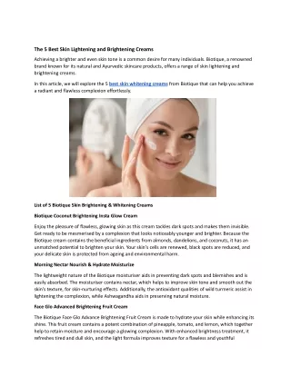 5 Best Skin Lightening and Brightening Creams.docx