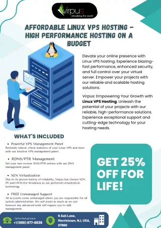 Affordable Linux VPS Hosting - High Performance Hosting on a Budget