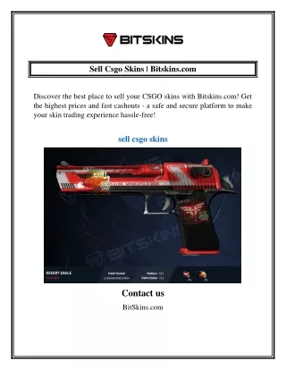 Sell Csgo Skins  Bitskins.com