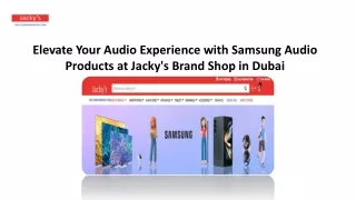 Samsung Audio Products in Dubai - Jackys Brand Shop
