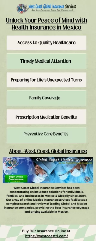 Unlock Your Peace of Mind with Health Insurance in Mexico