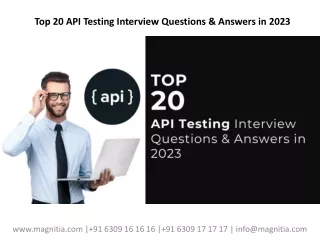 Top 20 API Testing Interview Questions & Answers in 2023