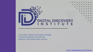 Live project Training with Project manager in digital discovery institute