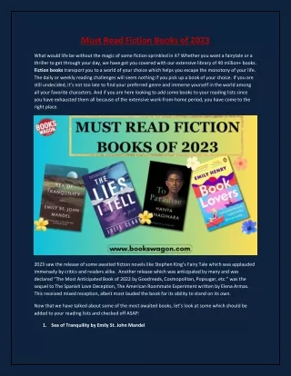 Buy Must-Read Fiction Books Online from Bookswagon