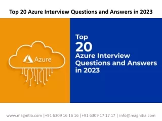 Top 20 Azure Interview Questions and Answers in 2023