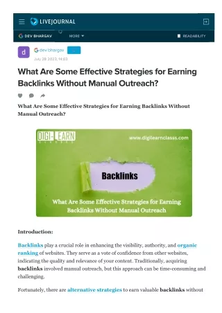 What Are Some Effective Strategies for Earning Backlinks Without Manual Outreach