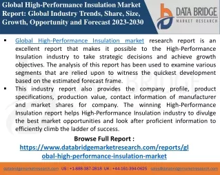 Insulation Market - Chemical Material