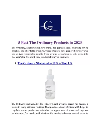 5 Best The Ordinary Products in 2023