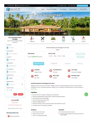 The most romantic retreats trip in Kerala from Pune