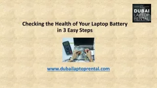 Checking the Health of Your Laptop Battery in 3 Easy Steps