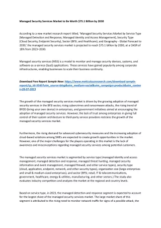Managed Security Services Market